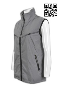V152 設計個性反光背心外套 製造全件反光背心外套  冇袖風褸 網上下單背心外套 背心外塔製造商